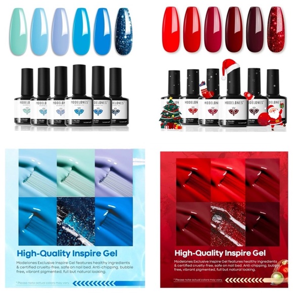 Huge Modelones Gel Lot 13 Colors Plus Shiny Top Coat & Base Coat & Primer - Picture 1 of 11